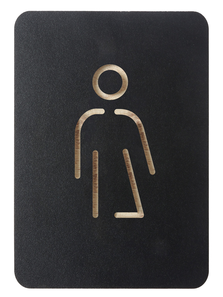 EUROPEL Piktogramm , WC Genderneutral, , schwarz von europel