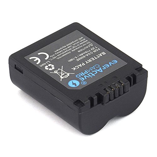 everActive CAMPRO ersetzt CGA-S006 PANASONIC, Li-lon Akku für Kamera in Blister verpackt, 7.2V (kompatibel mit 7.4V) min. 710 mAh, Modell: EVB006 von everActive