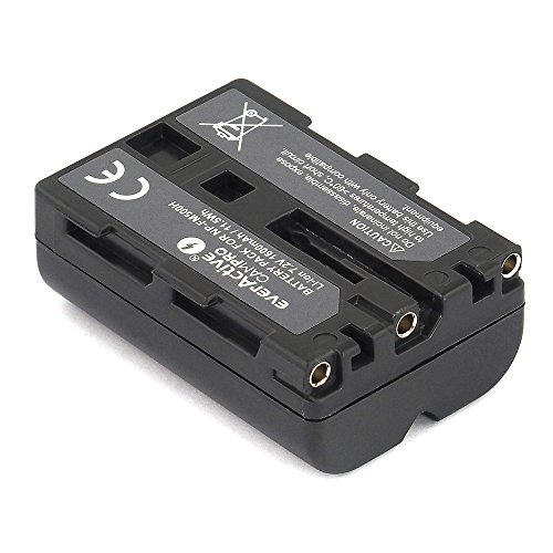 everActive CAMPRO ersetzt NP-FM500H Sony, Li-lon Akku für Kamera in Blister verpackt, 7.2V (kompatibel mit 7.4V) min. 1600 mAh, Modell: EVB002 von everActive