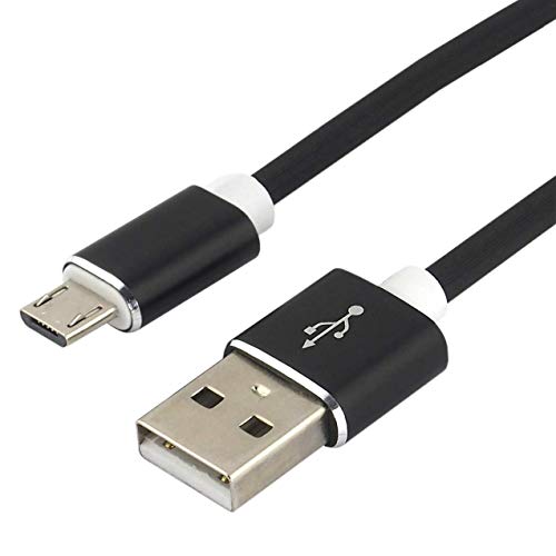 everActive Micro USB Kabel, Silikonkabel, schnelles Laden mit bis zu 2,4 A, 100 cm lang, schwarz, Modell: CBS-1MB von everActive