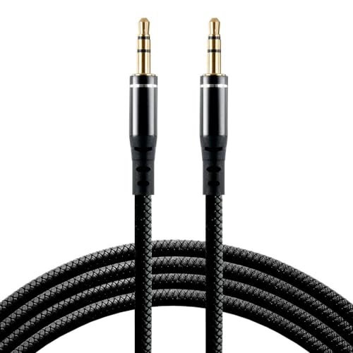 everActive Silikonkabel, Audio-AUX-Stecker 3,5 mm Stereo-klinke, 100 cm lang, schwarz, Modell: CBS-1JB von everActive