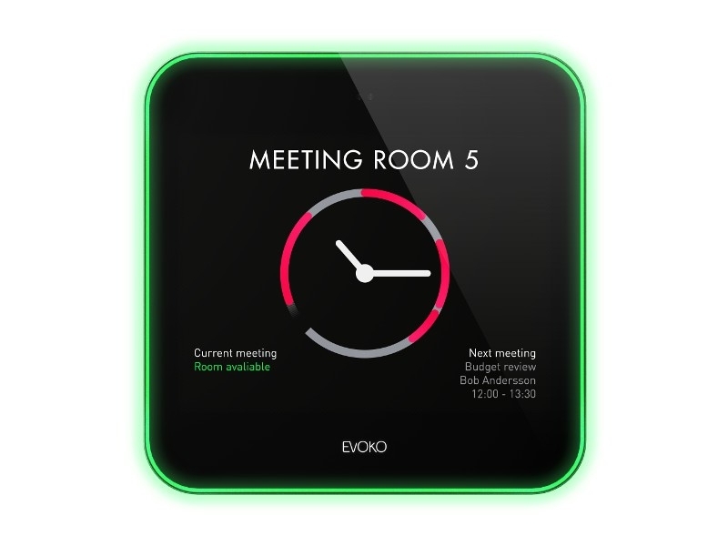 Evoko LISO Raumbuchungssystem digitales T?rschild (ERM2001) von evoko