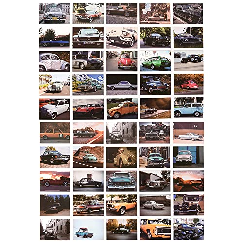 ewshop® Postkarten Set Oldtimer, 50 verschiedene tolle Motive, 50 Karten, DIN A6 von ewtshop