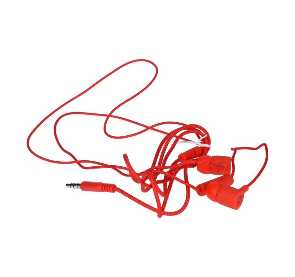 exquisit Stereo Kopfhörer Headset In Ear 3,5mm Klinke in rot Stereo-Headset von exquisit