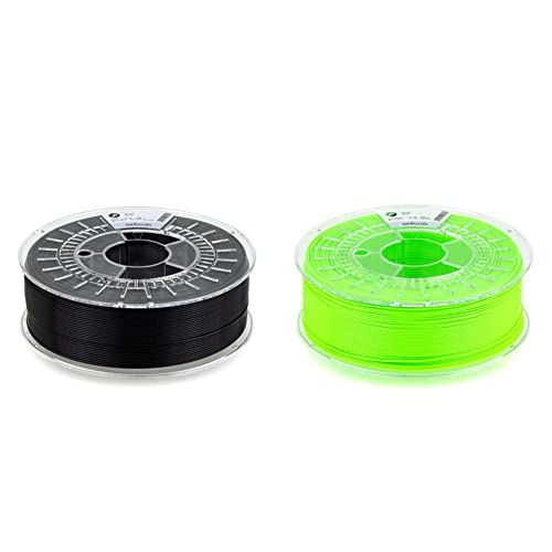 extrudr® PETG ø1.75mm (1.1kg) 'SCHWARZ' - 3D Drucker Filament & PETG ø1.75mm (1.1kg) 'NEON GRÜN' - 3D Drucker Filament - Made in Austria - höchste Qualität zum fairen Preis! von extrudr