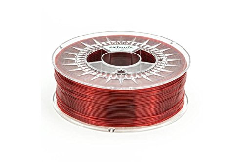 extrudr® PETG ø1.75mm (1.1kg) 'TRANSPARENT ROT' - 3D Drucker Filament - Made in Austria - höchste Qualität zum fairen Preis! von extrudr