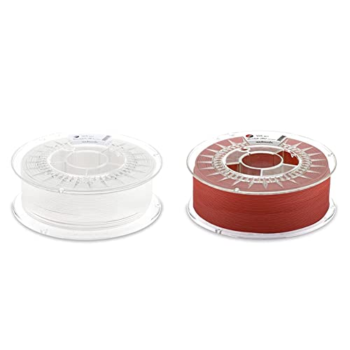 extrudr® XPETG MATT ø1.75mm (1kg) 'WEISS' - 3D Drucker Filament & ® XPETG MATT ø1.75mm (1kg) 'ROT' - 3D Drucker Filament - Made in Austria - höchste Qualität zum fairen Preis! von extrudr