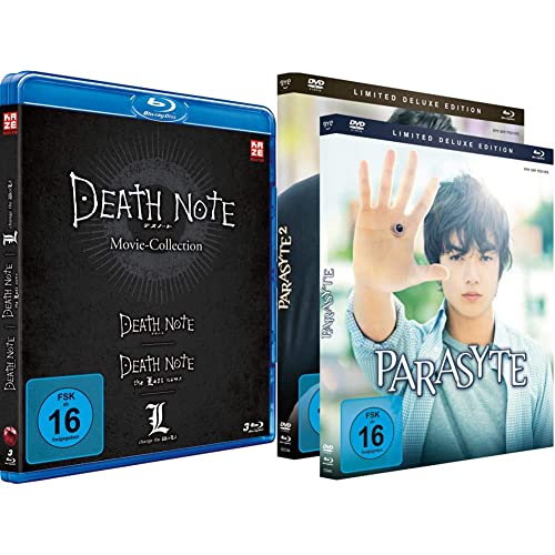 Death Note Movies 1-3: Death Note / The Last Name / L-Change the World [3 Blu-rays] & Parasyte - Film 1&2 - Bundle - [DVD & Blu-ray] Limited Edition von eye see movies (Crunchyroll GmbH)