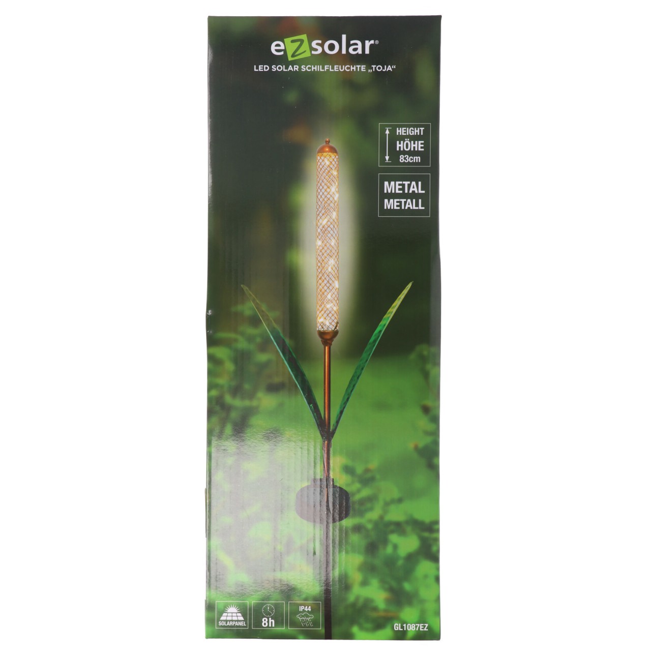 LED-Solarleuchte im Schilf Design, mit Dämmerungssensor, 20 x warmweiße LED LED-Solarleuchte im Schilf Design, mit Dämmerungssensor, 20 x warmweiße LED von ez solar