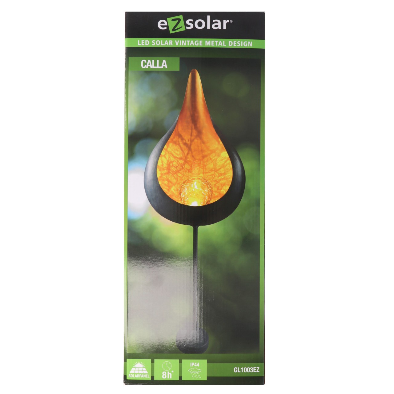 Solar LED Gartenleuchte Vintage CALLA mit orangenem LED Licht Solar LED Gartenleuchte Vintage CALLA mit orangenem LED Licht von ez solar