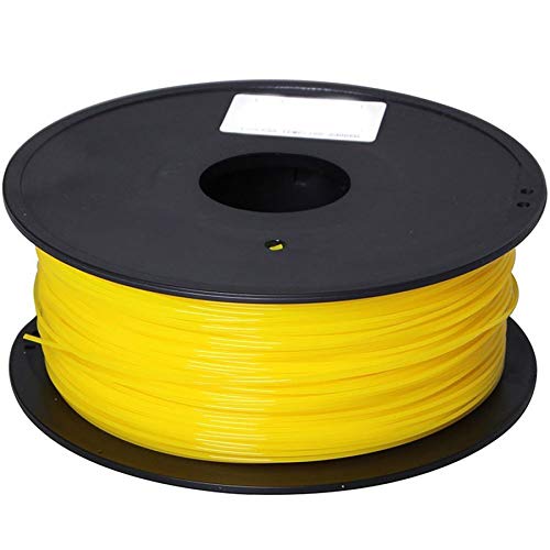 3D filament 1,75 mm TPU+TPE rubber gummi transparent 1000g 1.75mm 3D Druck (gelb) von ezPrint
