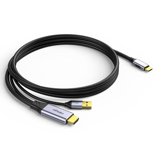 HDMI auf USB C Adapterkabel, 1 m, 4K60Hz, HDMI System auf USB Typ C Monitor, für HDMI-Quelle (Laptop, PC, Steam Deck Dock, PS4, PS5, Xbox) auf USBC Xreal Air, Nreal, Portable Monitor, RayNeo von fairikabe