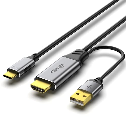 HDMI-auf-USB-C-Kabel 4K60Hz, HDMI 2.0 auf USB-C 6,6 Fuß Soft-Graphen-Kabeladapter, Verbinden Sie HDMI-Laptop, PC, PS5, Xbox, Steam Deck Dock mit USB-C-Monitor, Nreal Air, Xreal Air, berührbaren tragba HDMI-auf-USB-C-Kabel 4K60Hz, HDMI 2.0 auf USB-C 6,6 Fuß Soft-Graphen-Kabeladapter, Verbinden Sie HDMI-Laptop, PC, PS5, Xbox, Steam Deck Dock mit USB-C-Monitor, Nreal Air, Xreal Air, berührbaren tragba von fairikabe