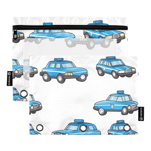 Dokumententasche mit Cartoon-Motiv Polizeiauto, weiß, Dokumententasche für drei Ringe, Bindertaschen, wasserdicht, für Büro, Büro Dokumententasche mit Cartoon-Motiv Polizeiauto, weiß, Dokumententasche für drei Ringe, Bindertaschen, wasserdicht, für Büro, Büro von famyily