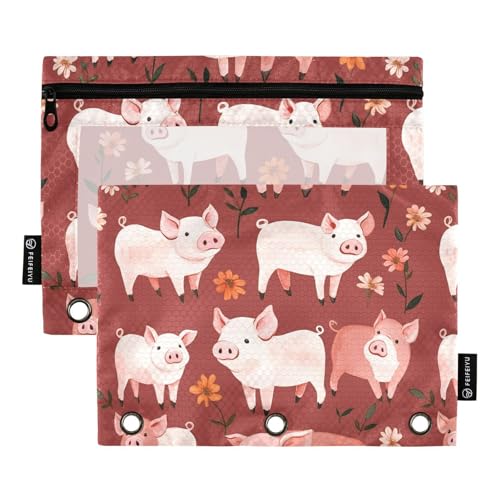 Einzigartige Haustier Schwein Terrakotta-Abdeckung Taschenmappen weichen Federmäppchen für Ringe Verband Organizer mit 3 Löchern für Umfrage Briefpapier Zubehör Einzigartige Haustier Schwein Terrakotta-Abdeckung Taschenmappen weichen Federmäppchen für Ringe Verband Organizer mit 3 Löchern für Umfrage Briefpapier Zubehör von famyily