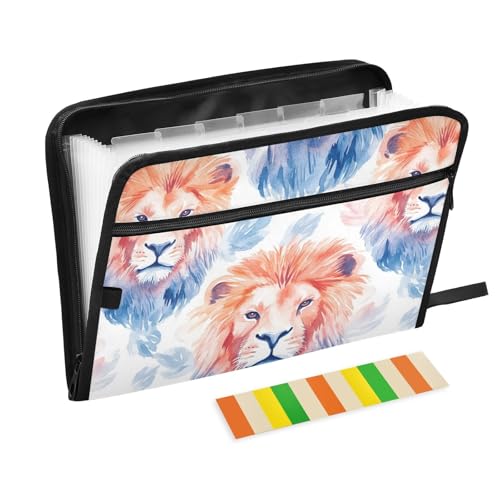Fächermappe mit Löwenfedern, A4-Größe, mit Taschen, Poly-Hängemappe, für Rechnungshalter, klinische Krankenpflege Fächermappe mit Löwenfedern, A4-Größe, mit Taschen, Poly-Hängemappe, für Rechnungshalter, klinische Krankenpflege von famyily