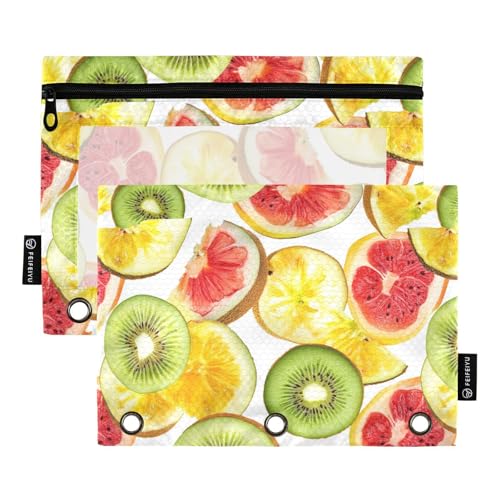 Fresh Akee Fruit Binder Pouches Binder Pencil Case for 3 Hole Binder Pouches with 3 Holes for School Home Travel Cards Storage Container Fresh Akee Fruit Binder Pouches Binder Pencil Case for 3 Hole Binder Pouches with 3 Holes for School Home Travel Cards Storage Container von famyily