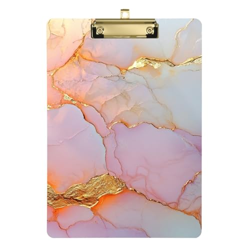 Klemmbrett aus Kunststoff, transparent, für Klassenzimmer, Rechnungshalter, Pflegeschule, 31,8 x 22,9 cm, Weiß / Blush Klemmbrett aus Kunststoff, transparent, für Klassenzimmer, Rechnungshalter, Pflegeschule, 31,8 x 22,9 cm, Weiß / Blush von famyily