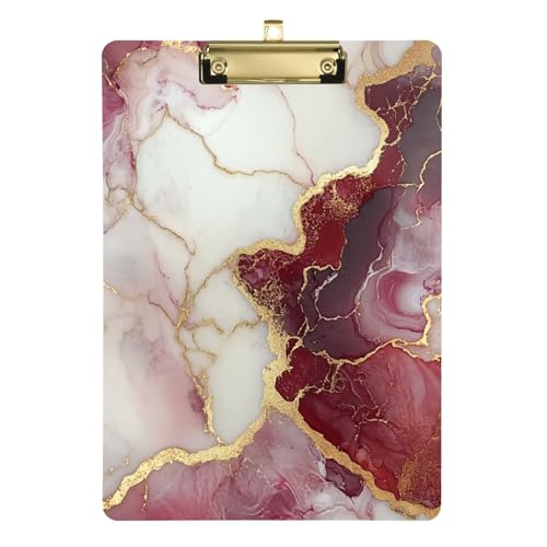 Klemmbrett aus Marmor, Burgunderrot, Weiß, legale Größe, Klemmbretter, transparent, privates Klemmbrett für Tierarztpraxis, Klemmbrett, 31,8 x 22,9 cm Klemmbrett aus Marmor, Burgunderrot, Weiß, legale Größe, Klemmbretter, transparent, privates Klemmbrett für Tierarztpraxis, Klemmbrett, 31,8 x 22,9 cm von famyily