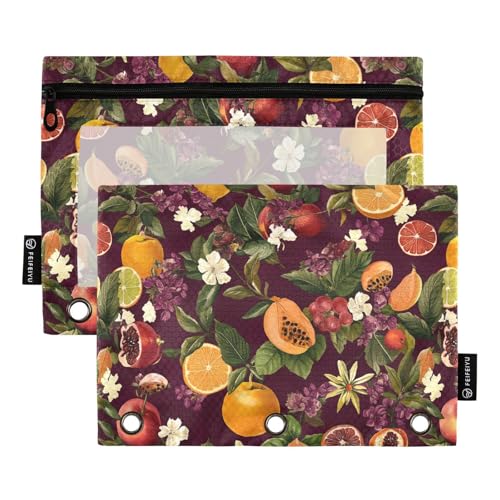 Kumquat Ordner, 3 Ringe, Tasche für Ordner, 3 Ringe mit Reißverschluss, für Studenten, Schreibwaren, Organizer, Upplies Kumquat Ordner, 3 Ringe, Tasche für Ordner, 3 Ringe mit Reißverschluss, für Studenten, Schreibwaren, Organizer, Upplies von famyily