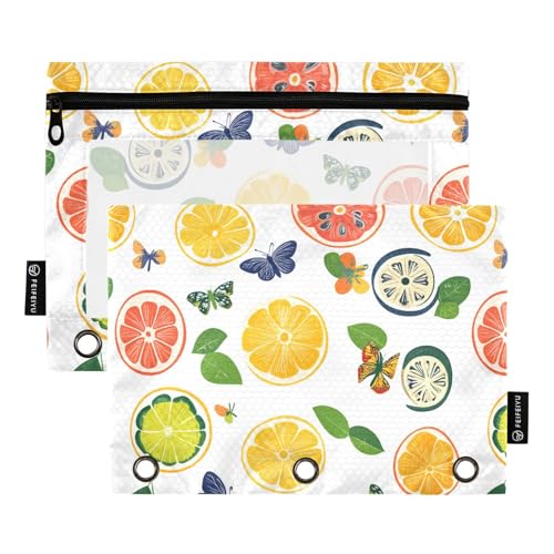 Niedliche Kumquat bunte Ringbuchtaschen mit 3 Löchern für Ordner, 3 Ringe mit drei Ringen, für Kinder, Büro, Dokumenten-Organizer Niedliche Kumquat bunte Ringbuchtaschen mit 3 Löchern für Ordner, 3 Ringe mit drei Ringen, für Kinder, Büro, Dokumenten-Organizer von famyily