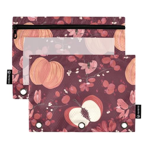 Süßes Stachelbeer-Frucht-Bindermäppchen für 3-Ringe, Binder-Etui mit Reißverschluss, für Kinder Süßes Stachelbeer-Frucht-Bindermäppchen für 3-Ringe, Binder-Etui mit Reißverschluss, für Kinder von famyily