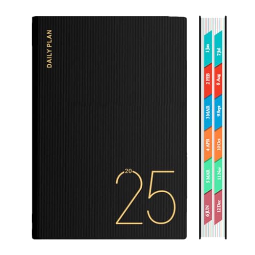 2025-Planer, wöchentlich und monatlich, A5-Tagebuch, 2025-Tagesplaner, Wochenplaner-Notizbuch,Tagesplaner, To-Do-Liste, Tagebuch, PU-Leder, Jahresplaner für Aktivitäten, Veranstaltungen, Ziele, Arbeit 2025-Planer, wöchentlich und monatlich, A5-Tagebuch, 2025-Tagesplaner, Wochenplaner-Notizbuch,Tagesplaner, To-Do-Liste, Tagebuch, PU-Leder, Jahresplaner für Aktivitäten, Veranstaltungen, Ziele, Arbeit von fanelod