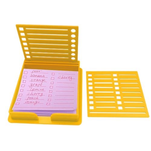 Haftnotizhalter mit 2 Vorlagen, selbstklebender Notiz-Organizer für den Schreibtisch, tragbarer post-itt-Notiz-Spender mit Schablone, Haftnotiz-Vorlage zum Organisieren von Notizen und Zeichnen von Haftnotizhalter mit 2 Vorlagen, selbstklebender Notiz-Organizer für den Schreibtisch, tragbarer post-itt-Notiz-Spender mit Schablone, Haftnotiz-Vorlage zum Organisieren von Notizen und Zeichnen von von fanelod