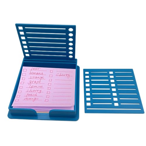 Haftnotizhalter mit 2 Vorlagen, selbstklebender Notiz-Organizer für den Schreibtisch, tragbarer post-itt-Notiz-Spender mit Schablone, Haftnotiz-Vorlage zum Organisieren von Notizen und Zeichnen von Haftnotizhalter mit 2 Vorlagen, selbstklebender Notiz-Organizer für den Schreibtisch, tragbarer post-itt-Notiz-Spender mit Schablone, Haftnotiz-Vorlage zum Organisieren von Notizen und Zeichnen von von fanelod