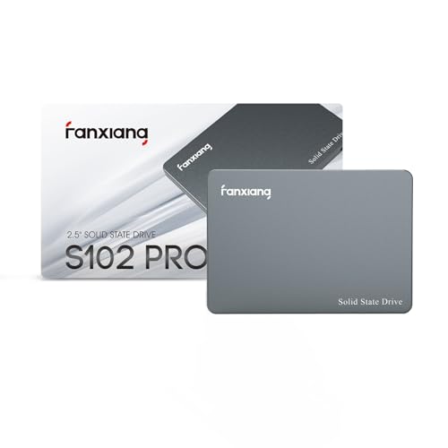 fanxiang Interne SSD Festplatte 2TB SATA III 2,5 Zoll, 570MB/s Lesen, 520MB/s Schreiben, Interne SSD mit 70% SLC Cache, für Desktop, Laptop, PS4 (S102Pro) von fanxiang