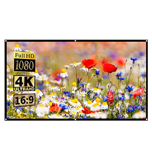 100 Zoll Projektor Leinwand,16: 9 3D 1080P HD Projektor Bildschirm,tragbare Projektionswand,faltbareBeamer Leinwand für Außen- und Innenbereich,Heimkino 100 Zoll Projektor Leinwand,16: 9 3D 1080P HD Projektor Bildschirm,tragbare Projektionswand,faltbareBeamer Leinwand für Außen- und Innenbereich,Heimkino von fasient
