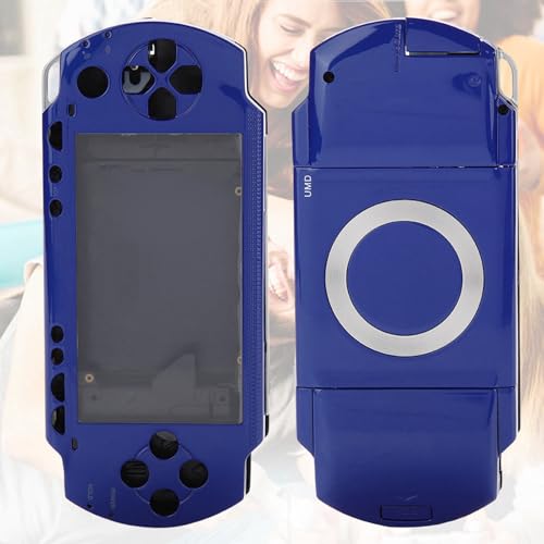 fasient Full Housing Case Cover Kit für PSP 1000, Ersatz für Gehäusedeckel Full Shell Housing Set mit Buttons Kit für PSP 1000 Replacement Shell(Blau) von fasient