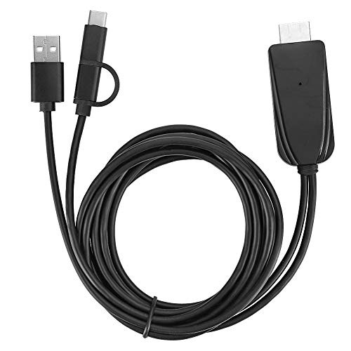 fasient USB/Typ-C-Kabel 2M HDMI, USB-C zu HDMI Bildschirmspiegel Kabel Unterstützt Bluetooth/Miraplug APP für TV-Monitor von fasient