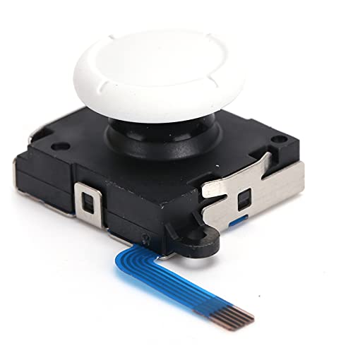 3D Analog Joystick, Ersatz Thumb Stick Sensor Thumbsticks für Switch Joycon Controller und Switch Lite Konsole(Weiß) von hattie's