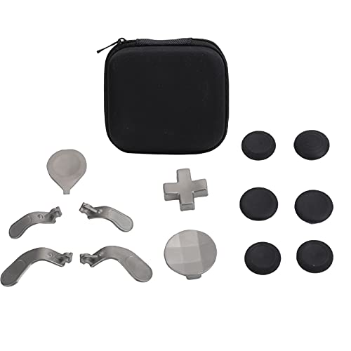 Controller Thumbsticks Set,13 in 1 Austausch Thumbsticks,Trigger Paddles und D-Pads mit Tragetasche für Xbox One Elite Series 2 Controller,Schwarz von fasient1