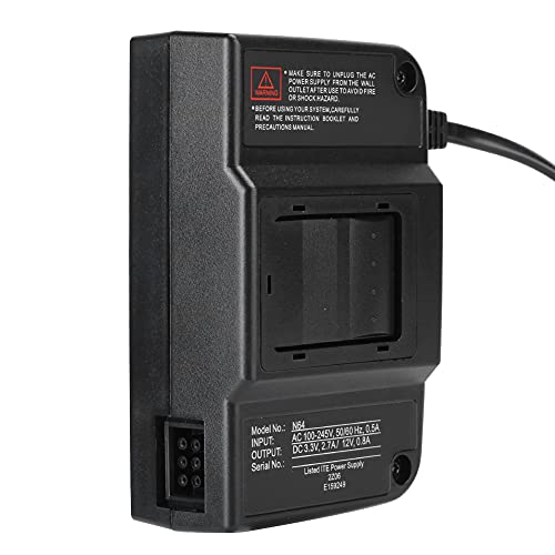 N64 Power Transformer für Nintendo, AC Adapter Netzteil für Nintendo, N64 Verlängerungskabel, Übertemperaturschutz, 100240V(EU) von fasient1