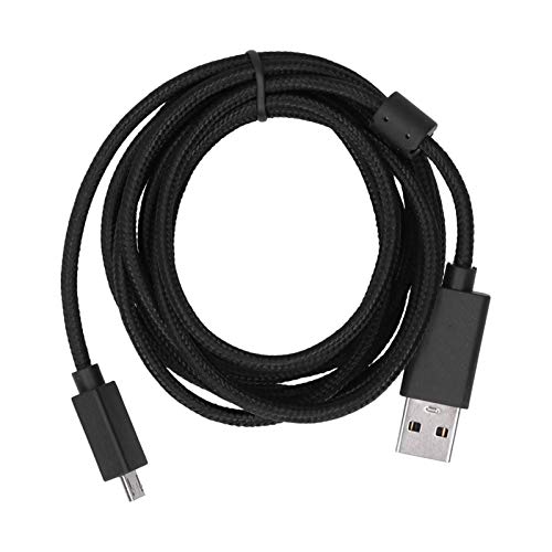 fasient1 USB Audio Kabel,Ersatz USB Aux Kabel USB Audio Kabel 2M Klinkenkabel Verlängerung Audiokabel für Logitech G633 G633S,Schwarz von fasient1