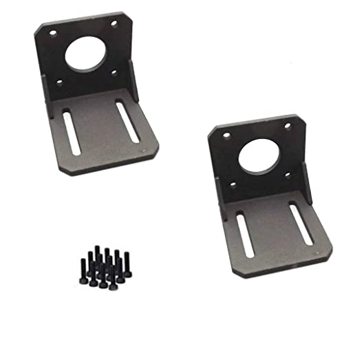 feedal 2 Stück legierter Stahl 42 mm Schrittmotor-Montagehalterung, feste Basis, Befestigungssitz für Nema 17 feedal 2 Stück legierter Stahl 42 mm Schrittmotor-Montagehalterung, feste Basis, Befestigungssitz für Nema 17 von feedal
