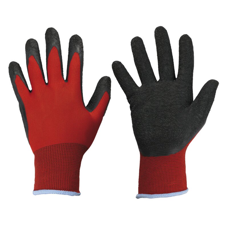 Goodjob BLACK GRIP Feinstrickhandschuh mit Schrumpf-Latex Beschichtung rot/schwarz - Gr. 7 Goodjob BLACK GRIP Feinstrickhandschuh mit Schrumpf-Latex Beschichtung rot/schwarz - Gr. 7 von HELMUT FELDTMANN GmbH
