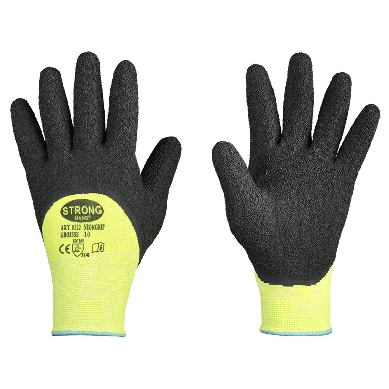 Stronghand NEONGRIP Feinstrickhandschuh mit 3/4 Schrumpf-Latex Beschichtung gelb/schwarz - Gr. 7 Stronghand NEONGRIP Feinstrickhandschuh mit 3/4 Schrumpf-Latex Beschichtung gelb/schwarz - Gr. 7 von HELMUT FELDTMANN GmbH