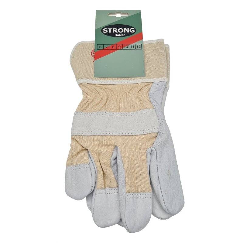 Stronghand Rind-Vollleder Handschuh mit SB-Aufhänger und EAN-Auszeichnung - Gr. 9 von HELMUT FELDTMANN GmbH
