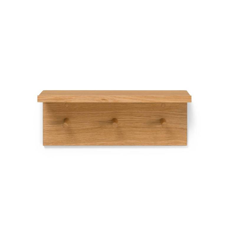 ferm LIVING Ablageregal Place Rack, 45 cm lang, Haken, Holz von ferm LIVING