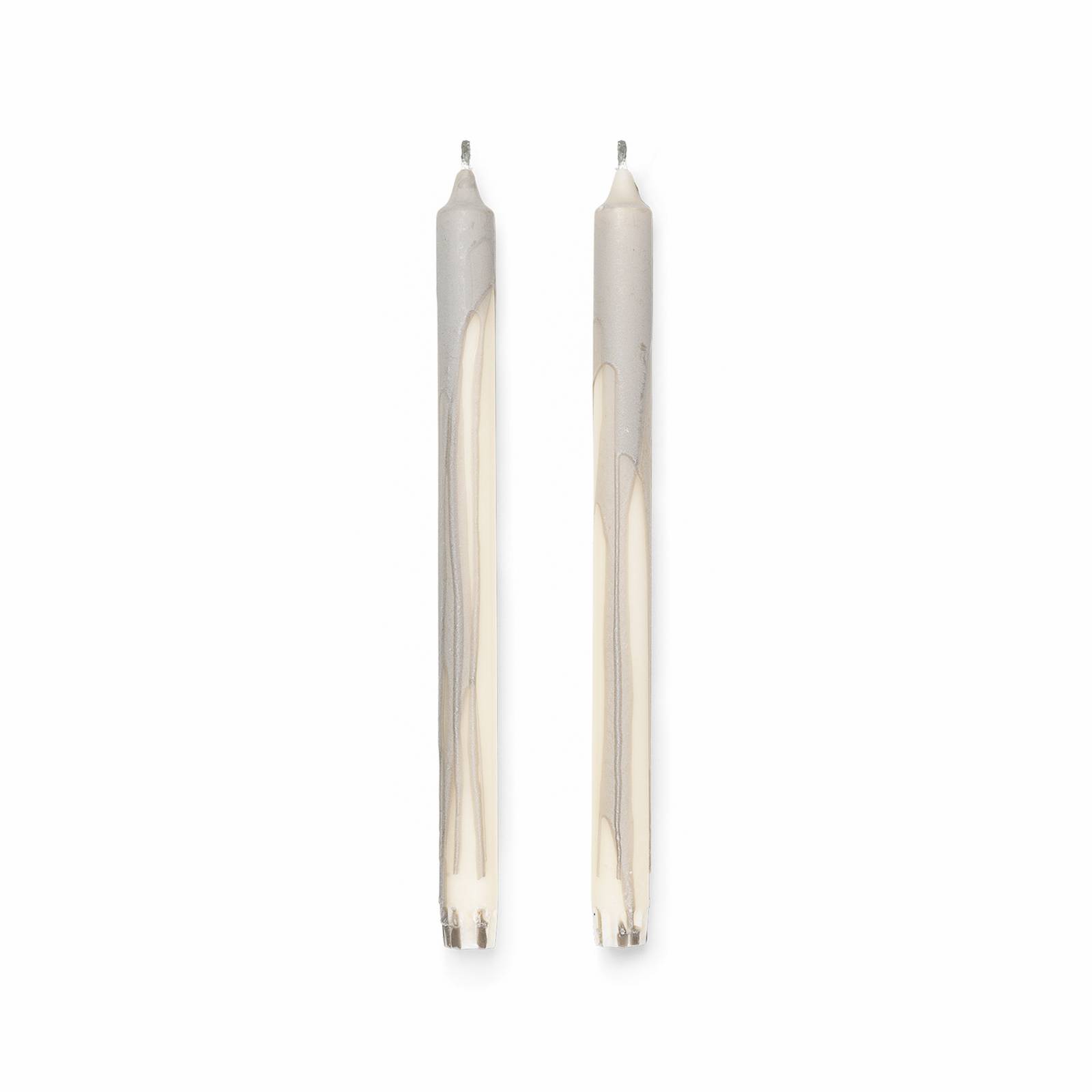 ferm LIVING Kerze Dryp, grau, Höhe 30 cm, Stearin, 2er-Set ferm LIVING Kerze Dryp, grau, Höhe 30 cm, Stearin, 2er-Set von ferm LIVING