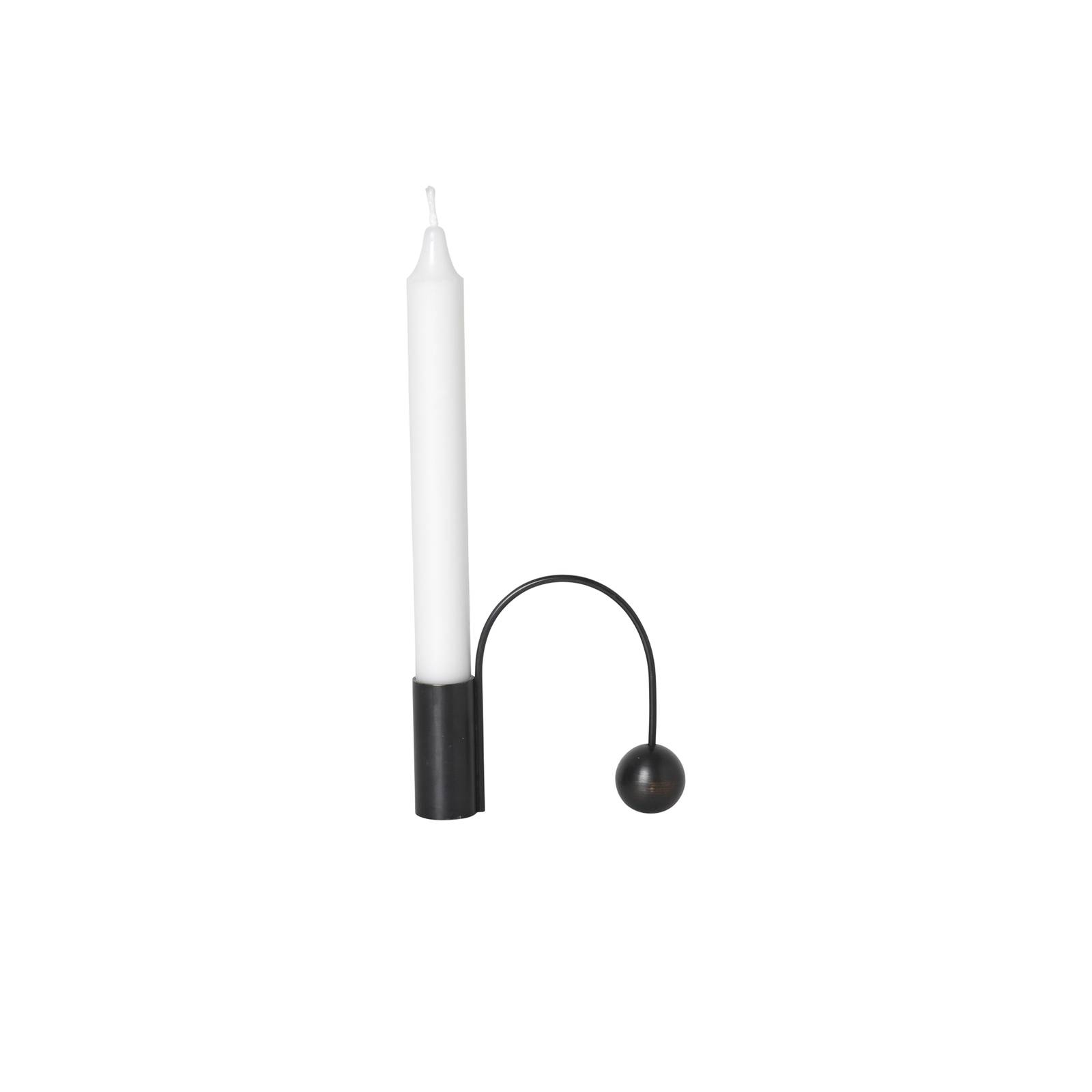 ferm LIVING Kerzenständer Balance, schwarz, Messing, 9,5 cm ferm LIVING Kerzenständer Balance, schwarz, Messing, 9,5 cm von ferm LIVING