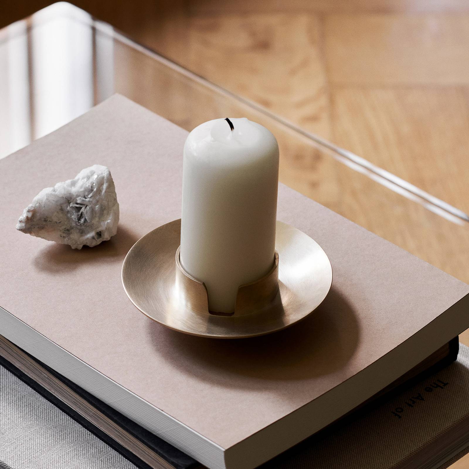 ferm LIVING Kerzenständer Block, poliert, Messing, Ø 11 cm ferm LIVING Kerzenständer Block, poliert, Messing, Ø 11 cm von ferm LIVING