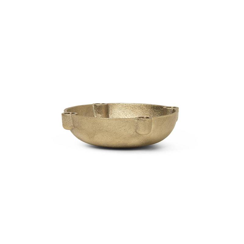 ferm LIVING Kerzenständer Bowl Small, Ø 14,6 cm, Messing von ferm LIVING