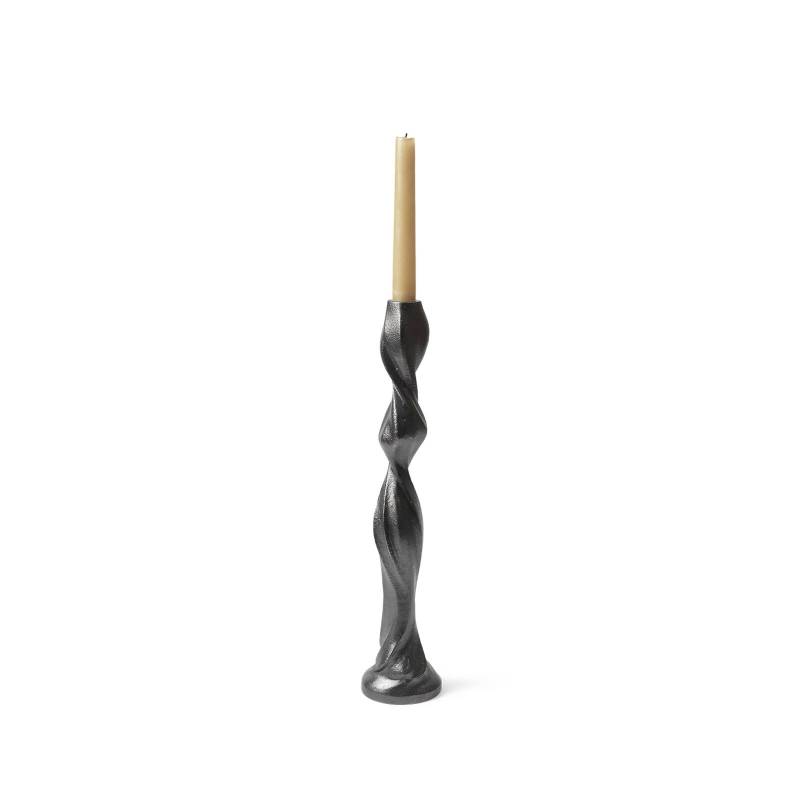 ferm LIVING Kerzenständer Gale, schwarz, 37,5 cm, Aluminium von ferm LIVING