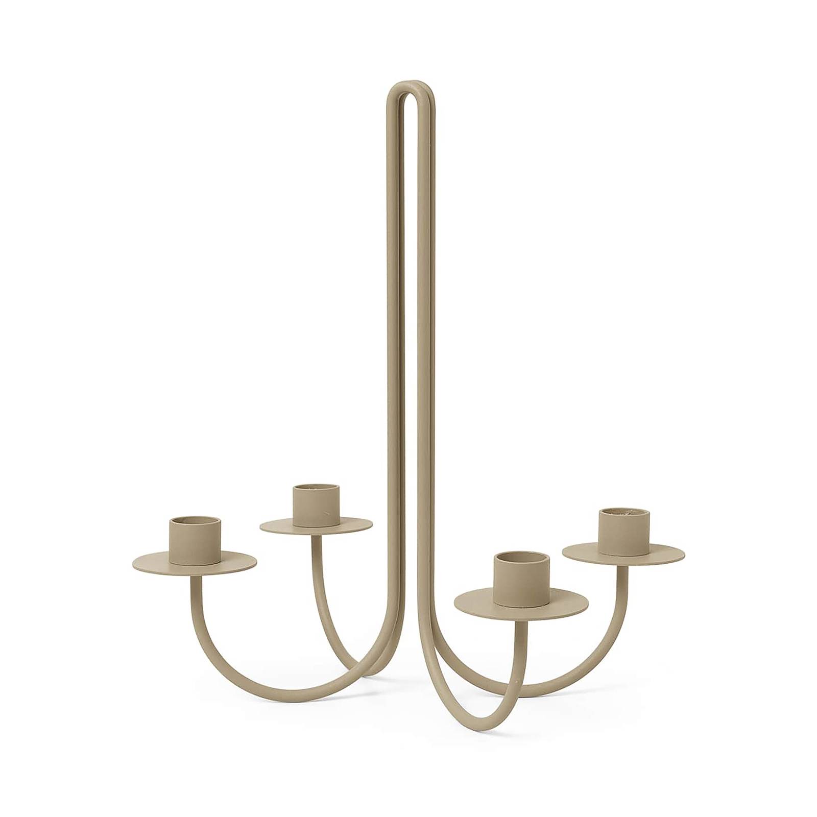 ferm LIVING Kerzenständer Sway, beige, Höhe 30 cm, Eisen ferm LIVING Kerzenständer Sway, beige, Höhe 30 cm, Eisen von ferm LIVING
