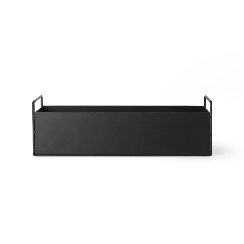 ferm LIVING Plant Box Small, schwarz, 45 x 16 x 14 cm, Stahl von ferm LIVING
