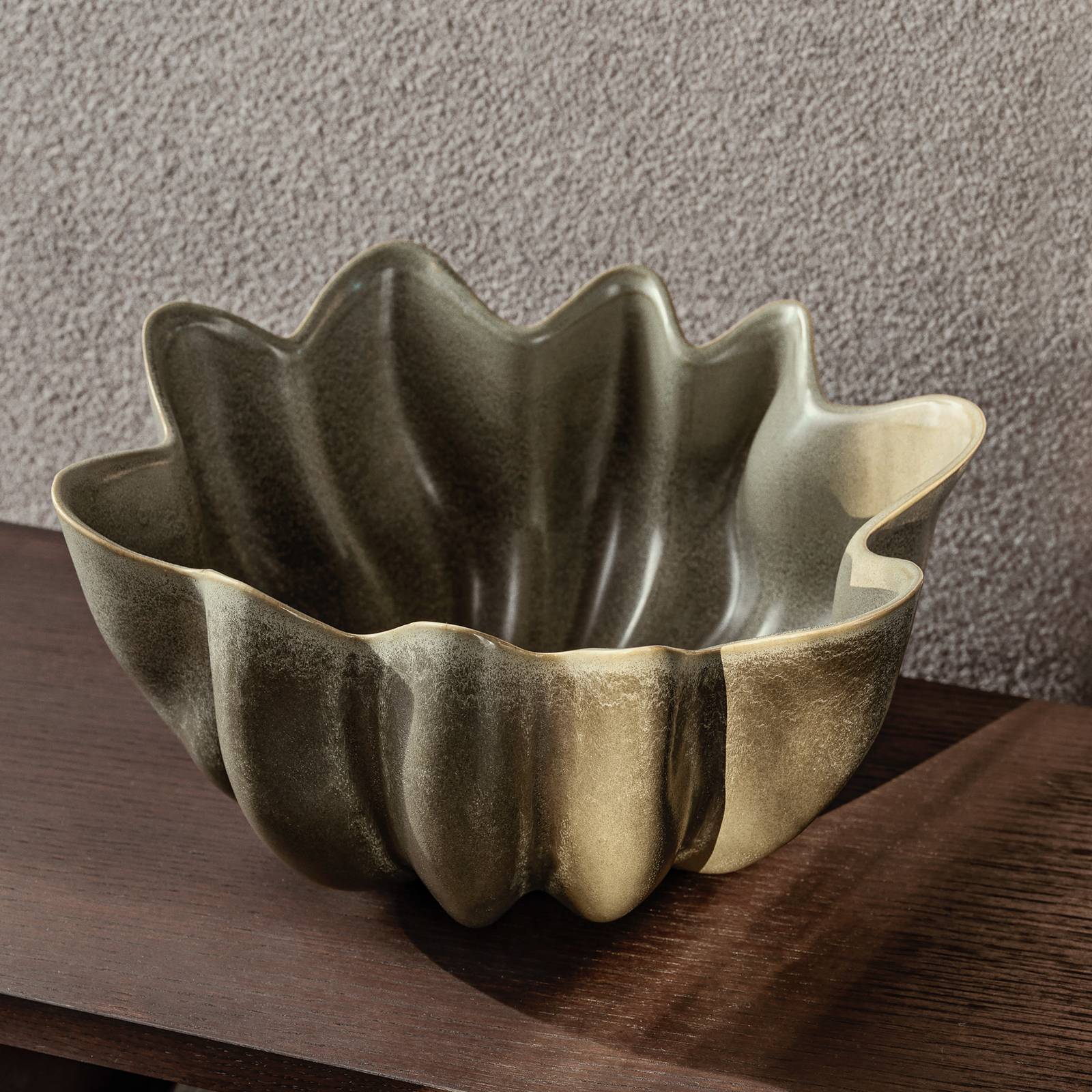 ferm LIVING Schüssel Nium, grün, Ø 36 cm, Keramik, glasiert ferm LIVING Schüssel Nium, grün, Ø 36 cm, Keramik, glasiert von ferm LIVING